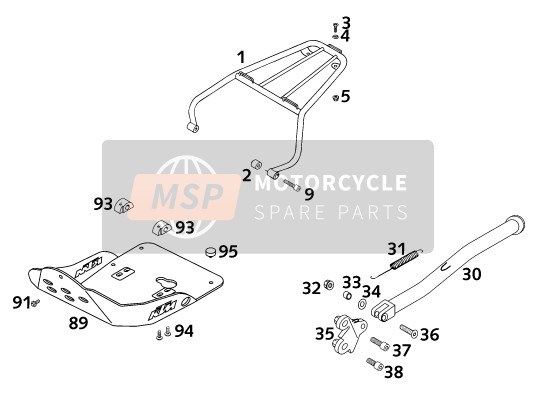 KTM 620 SC Europe 2001 Accessories for a 2001 KTM 620 SC Europe