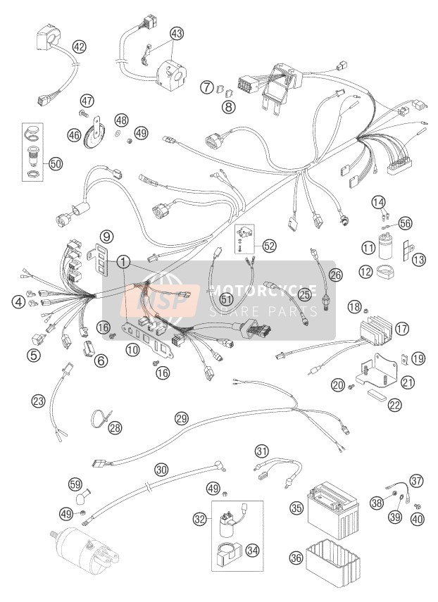 58411049100, Faisceau Embrayage 03, KTM, 0