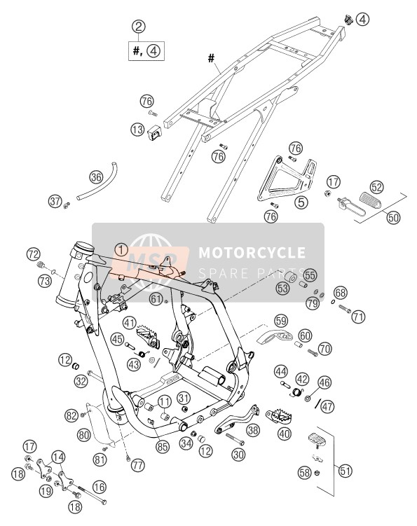 0014050163, Sk.Bundschraube M 5X16 SW=6, KTM, 3