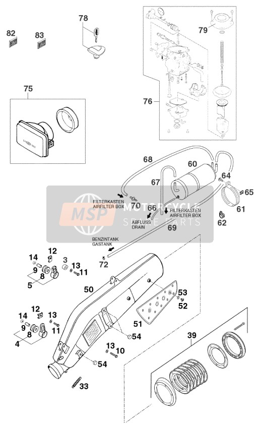 KTM 640 LC-4 Super-Moto Europe 1999 Altro per un 1999 KTM 640 LC-4 Super-Moto Europe