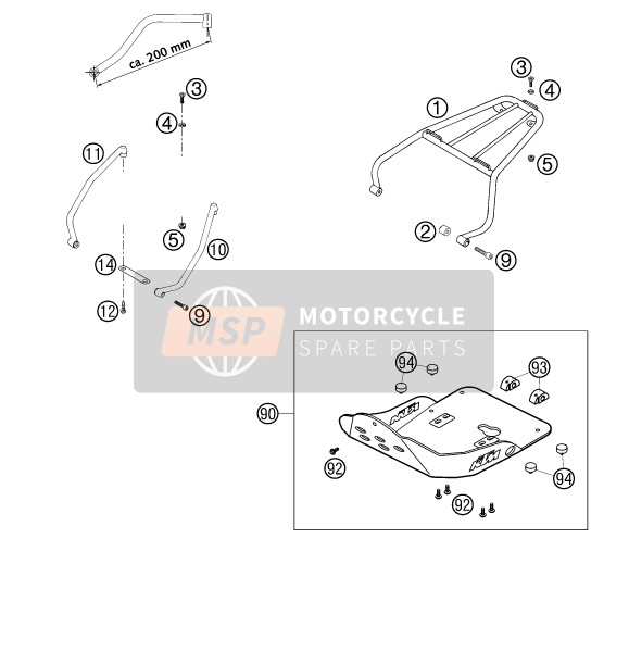 KTM 640 LC4-E ROT Australia 2002 Accessories for a 2002 KTM 640 LC4-E ROT Australia