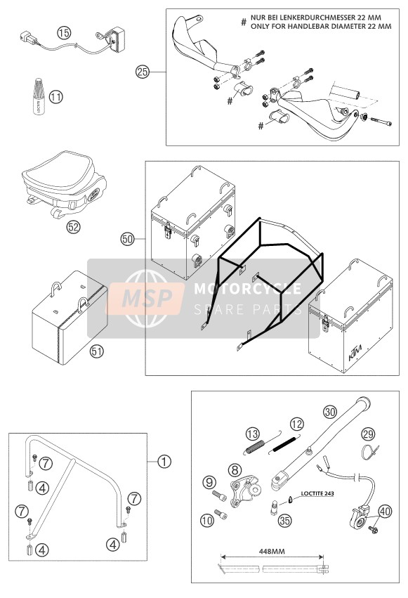 KTM 640 LC4 ADVENTURE Europe 2003 Accessories for a 2003 KTM 640 LC4 ADVENTURE Europe