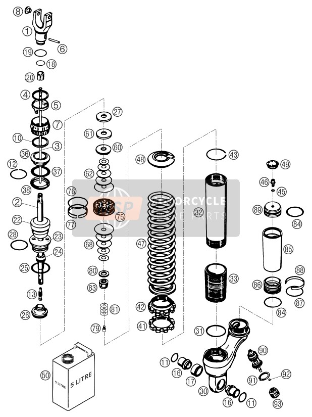 Shock Absorber Disassembled