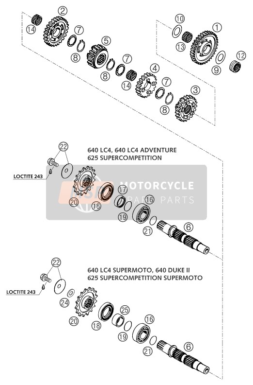 GETRIEBE II - VORGELEGEWELLE