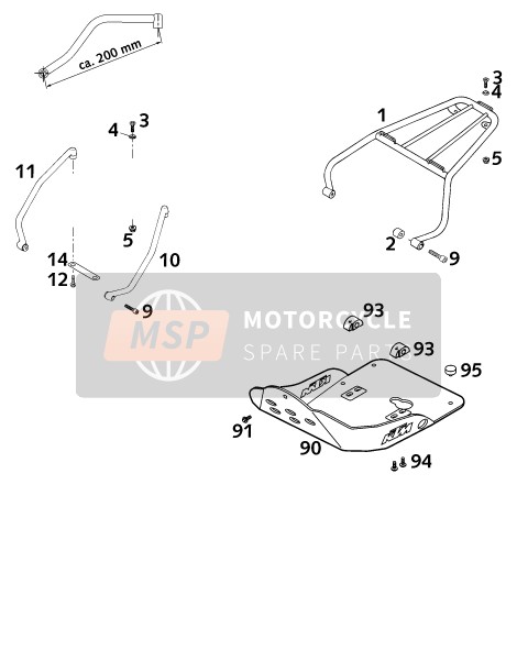 KTM 640 LC 4 - SILBER USA 2001 Accessori per un 2001 KTM 640 LC 4 - SILBER USA