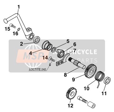 KTM 65 SX Europe 2001 Kick Starter for a 2001 KTM 65 SX Europe