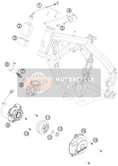 KTM 65 SX Europe 2012 Ignition System for a 2012 KTM 65 SX Europe