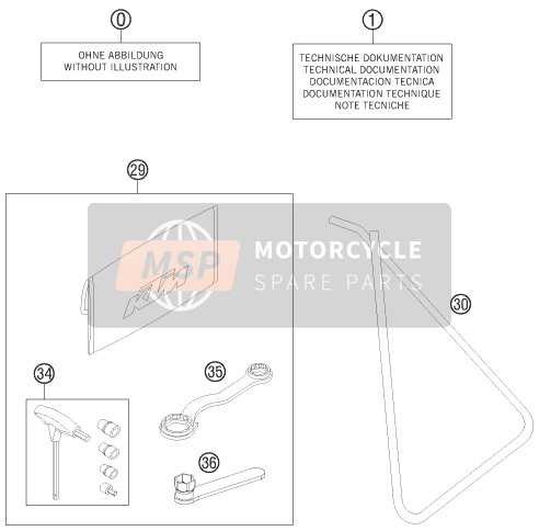 KTM 65 SXS USA 2014 Custodia separata per un 2014 KTM 65 SXS USA