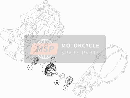 KTM 660 RALLYE FACTORY REPL. Europe 2005 Balancer-as voor een 2005 KTM 660 RALLYE FACTORY REPL. Europe