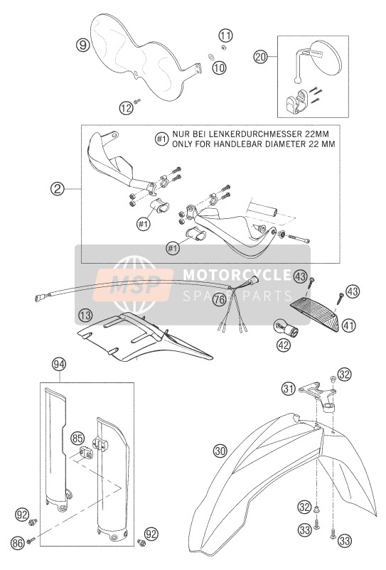 KTM 660 RALLYE FACTORY REPL. Europe 2006 Accessories for a 2006 KTM 660 RALLYE FACTORY REPL. Europe