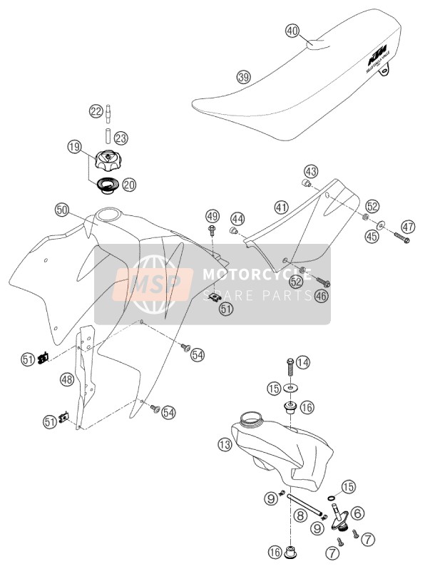 Tanque, Asiento