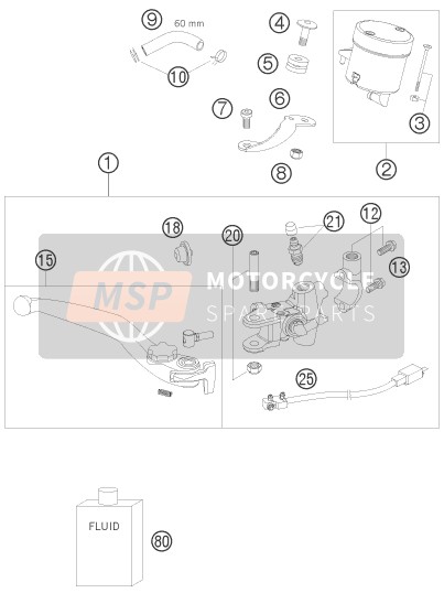 62513002000, Handbreak Hendel, KTM, 0