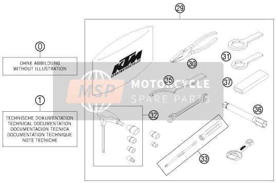 KTM 690 DUKE R ABS Europe 2014 Separate Enclosure for a 2014 KTM 690 DUKE R ABS Europe
