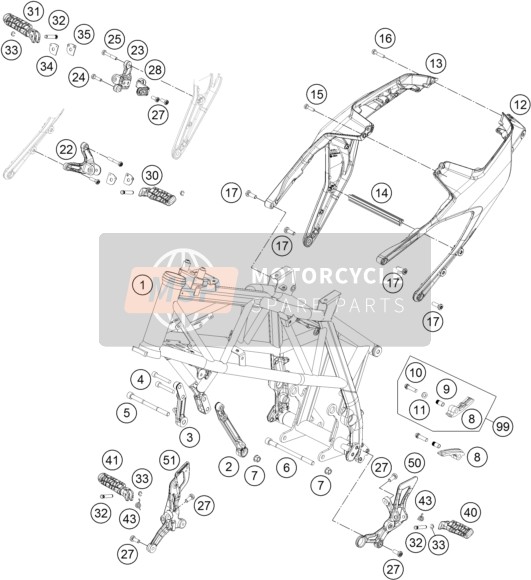 KTM 690 DUKE R ABS Australia 2016 Cadre pour un 2016 KTM 690 DUKE R ABS Australia