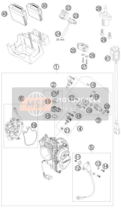 KTM 690 Enduro Europe 2009 Throttle Body for a 2009 KTM 690 Enduro Europe