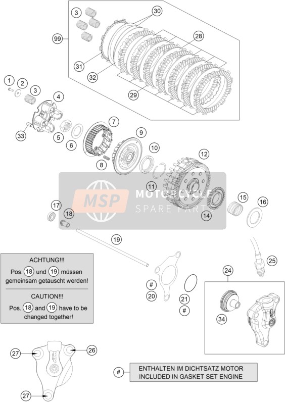 KTM 690 Enduro R USA 2017 Clutch for a 2017 KTM 690 Enduro R USA