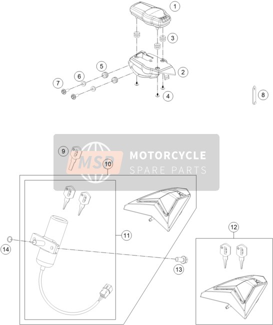 60011093045, Rubber Cable Tie 45mm 03, KTM, 2