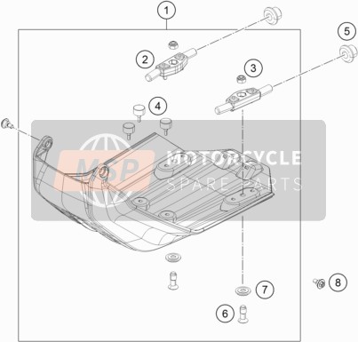 KTM 690 Enduro R USA 2019 Engine Guard for a 2019 KTM 690 Enduro R USA