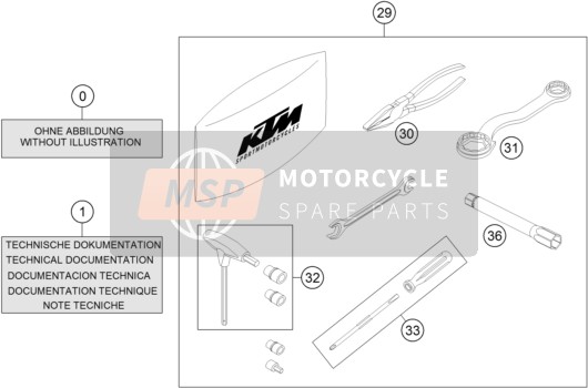KTM 690 ENDURO R ABS Europe 2015 Separate Enclosure for a 2015 KTM 690 ENDURO R ABS Europe