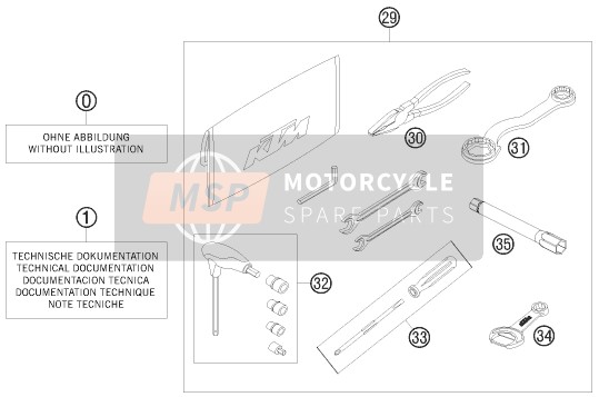 KTM 690 RALLY FACTORY REPLICA Europe 2009 Custodia separata per un 2009 KTM 690 RALLY FACTORY REPLICA Europe