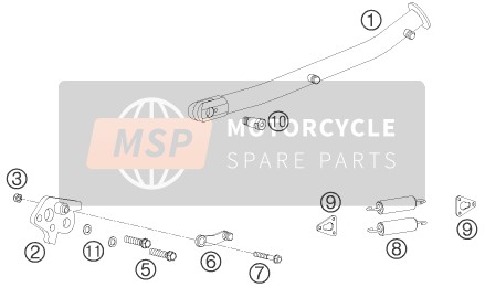 SEITENSTÄNDER/STÄNDER MITTE