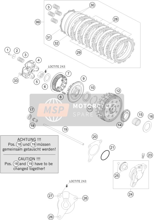 KTM 690 SMC USA 2008 Frizione per un 2008 KTM 690 SMC USA