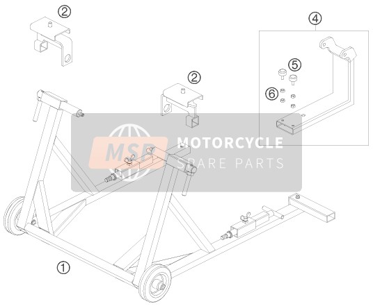 KTM 690 SMC Europe 2008 Outils spéciaux pour un 2008 KTM 690 SMC Europe