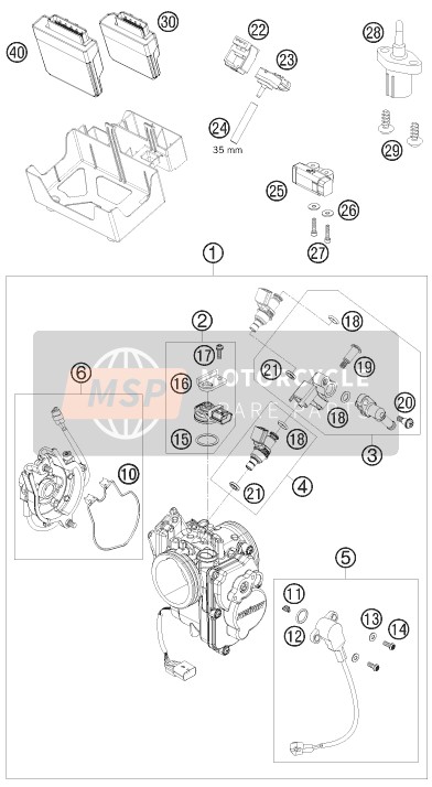 KTM 690 SMC USA 2010 Corpo farfallato per un 2010 KTM 690 SMC USA