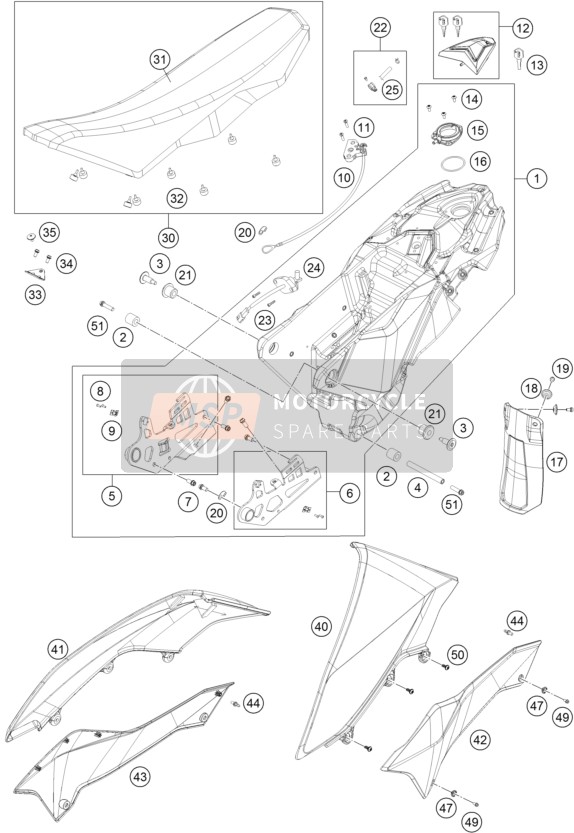 7650814100028A, Side Cover L/s White        12, KTM, 0
