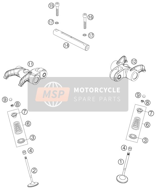 KTM 690 SUPERMOTO ORANGE USA 2007 Valve Drive for a 2007 KTM 690 SUPERMOTO ORANGE USA