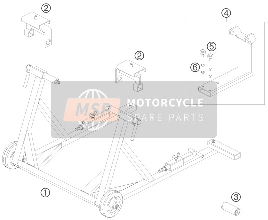 KTM 690 SUPERMOTO PRESTIGE Europe 2007 Special Tools for a 2007 KTM 690 SUPERMOTO PRESTIGE Europe