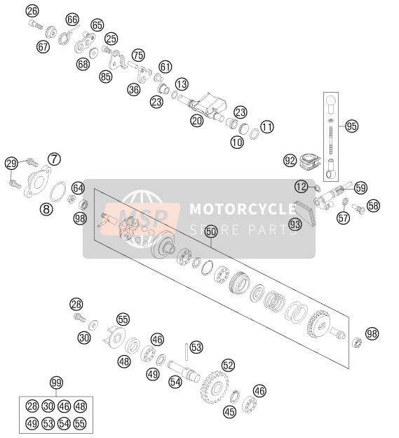 KTM 85 SX 17/14 Europe 2013 Exhaust Control for a 2013 KTM 85 SX 17/14 Europe