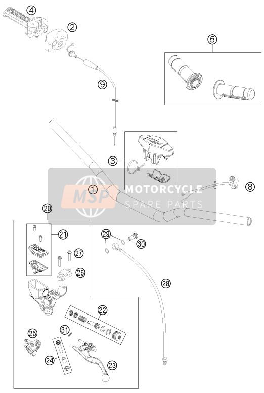 47002032000, Rep. Set Piston 9, 5mm, KTM, 0