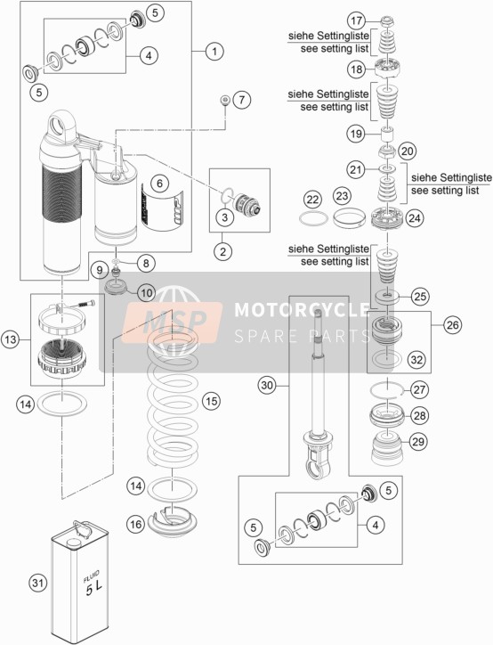 46181013S, Spring Retainer M55X2X71X35 Plastic Cpl., KTM, 0