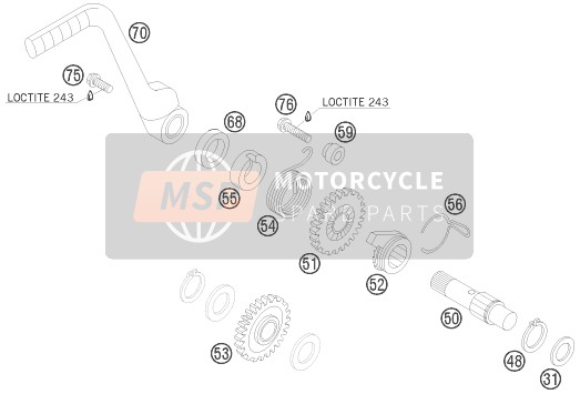 KTM 85 SX 19/16 Europe 2011 KICKSTARTER für ein 2011 KTM 85 SX 19/16 Europe