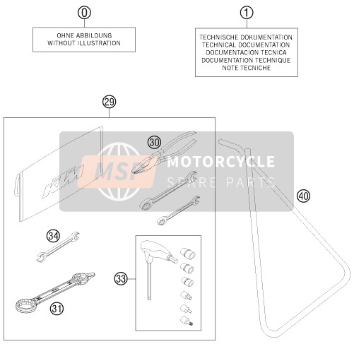 KTM 85 SXS 17/14 USA 2013 Separate Enclosure for a 2013 KTM 85 SXS 17/14 USA