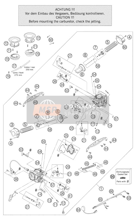 60031077000, TPS-SENSOR CVRD43 440mm 02-05, KTM, 0