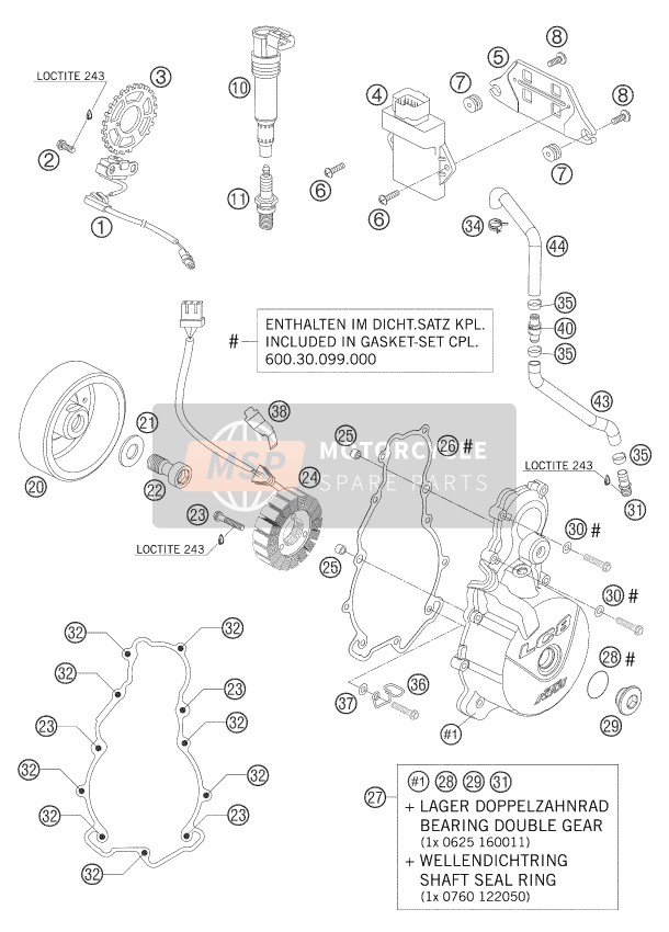 07700240251, O-RING 24.00X2.50 Viton, KTM, 2