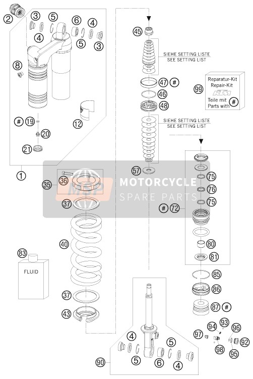 R15004, Repair Kit Gasket           05, KTM, 4
