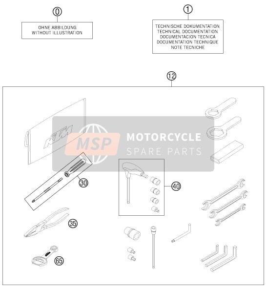 KTM 990 ADVENTURE BAJA USA 2013 Separate Enclosure for a 2013 KTM 990 ADVENTURE BAJA USA