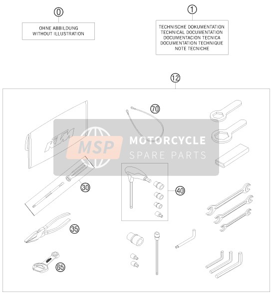 KTM 990 ADVENTURE ORANGE ABS AU, GB 2009 Separate Enclosure for a 2009 KTM 990 ADVENTURE ORANGE ABS AU, GB