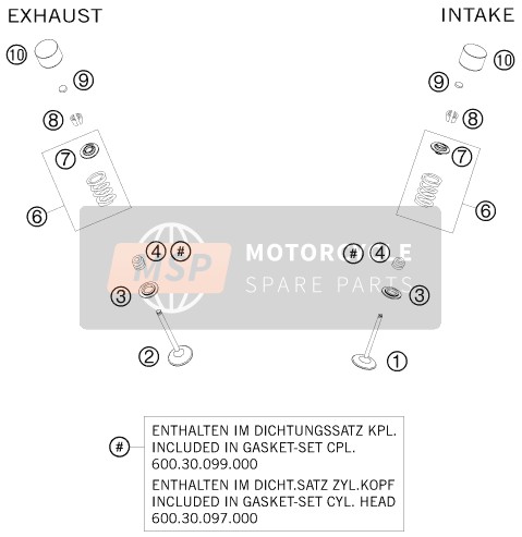 61136031100, Exhaust Valve, KTM, 0