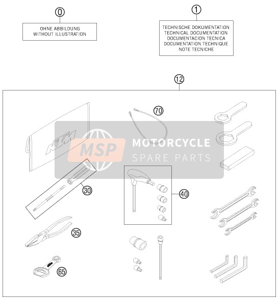 KTM 990 SUPER DUKE R France 2011 Boîtier séparé pour un 2011 KTM 990 SUPER DUKE R France