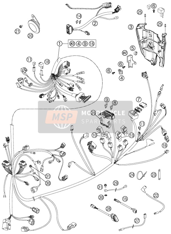 62111079000, Wiring Harness Abs, KTM, 0