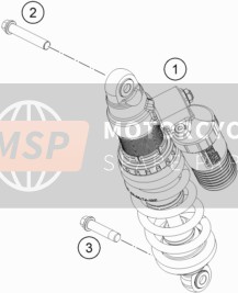 KTM Freeride 250 F  2020 Shock Absorber for a 2020 KTM Freeride 250 F 