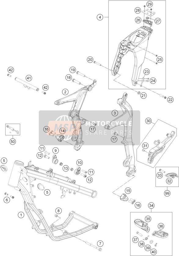 KTM FREERIDE 250 R Australia 2015 Frame for a 2015 KTM FREERIDE 250 R Australia