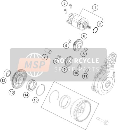 KTM FREERIDE 350 Australia 2015 Electric Starter for a 2015 KTM FREERIDE 350 Australia