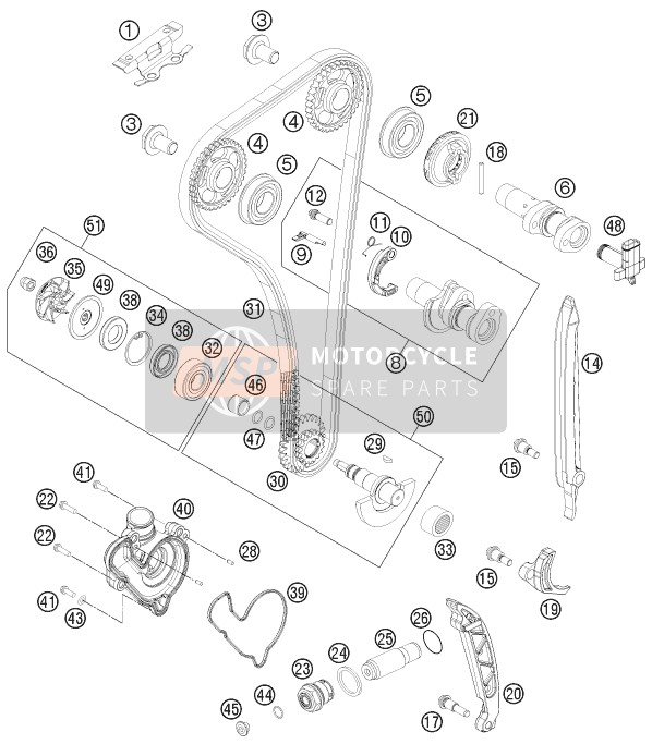 KTM FREERIDE 350 Australia 2015 Timing Drive for a 2015 KTM FREERIDE 350 Australia