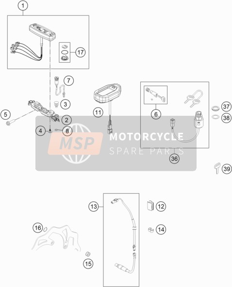 KTM Freeride E-XC Europe 2020 Instrumentos / Sistema de bloqueo para un 2020 KTM Freeride E-XC Europe