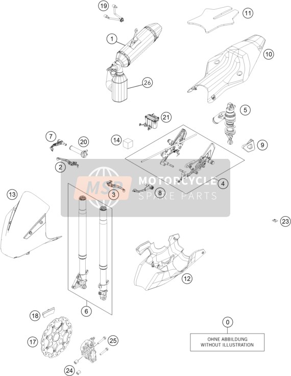 KTM RC 390 CUP USA USA 2016 Conversion Kit for a 2016 KTM RC 390 CUP USA USA